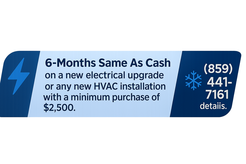 SIXMonthCashOffer - HVAC And Electric Services | Arc Electric six month cash offer