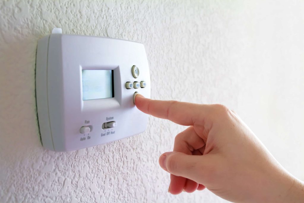 Digital thermostat showing no cooling function during extreme heat emergency requiring immediate AC repair - HVAC And Electric Services | Arc Electric Digital thermostat showing no cooling function during extreme heat emergency requiring immediate AC repair